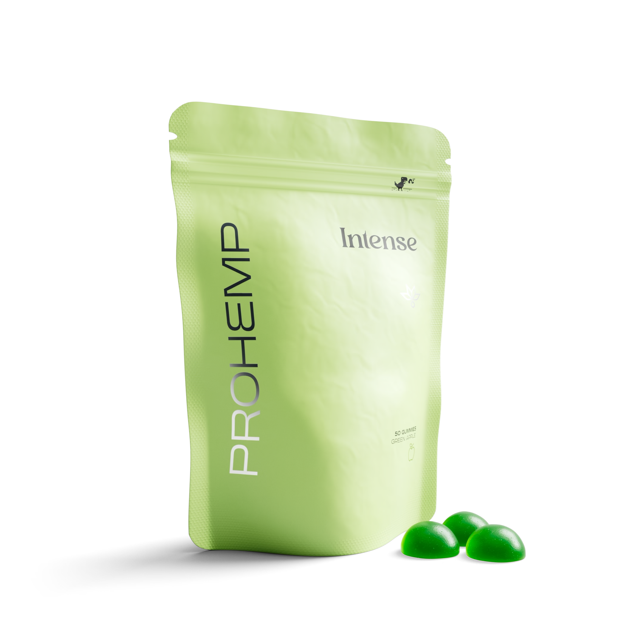 Prohemp - Pouch Intense THC Green Apple 50 Gummies